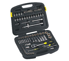 86PC 1/4 & 1/2 Drive 6 Point Metric Set